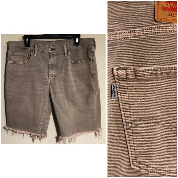 Levi's Other - Mens Levi's 511 Khaki Jean Shorts, Sz 36